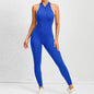 LovelyRLovely Bright Blue / L LovelyRLovely Women's Zipper  Yoga Jumpsuit