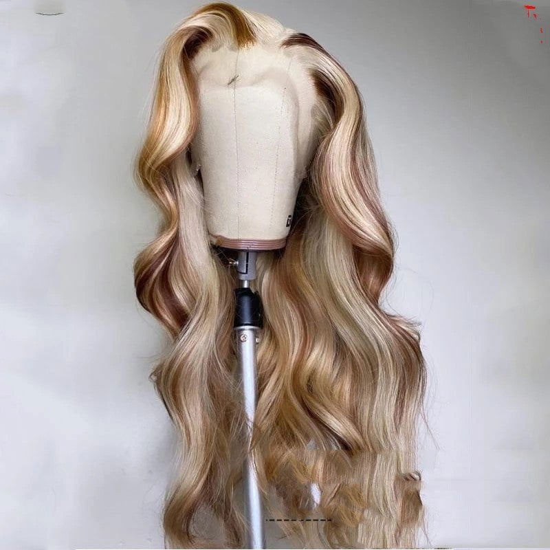 LovelyRLovely Brown Blonde Colored Human Hair WigNabea LovelyRLovely Brown Blonde  Human Hair Wig