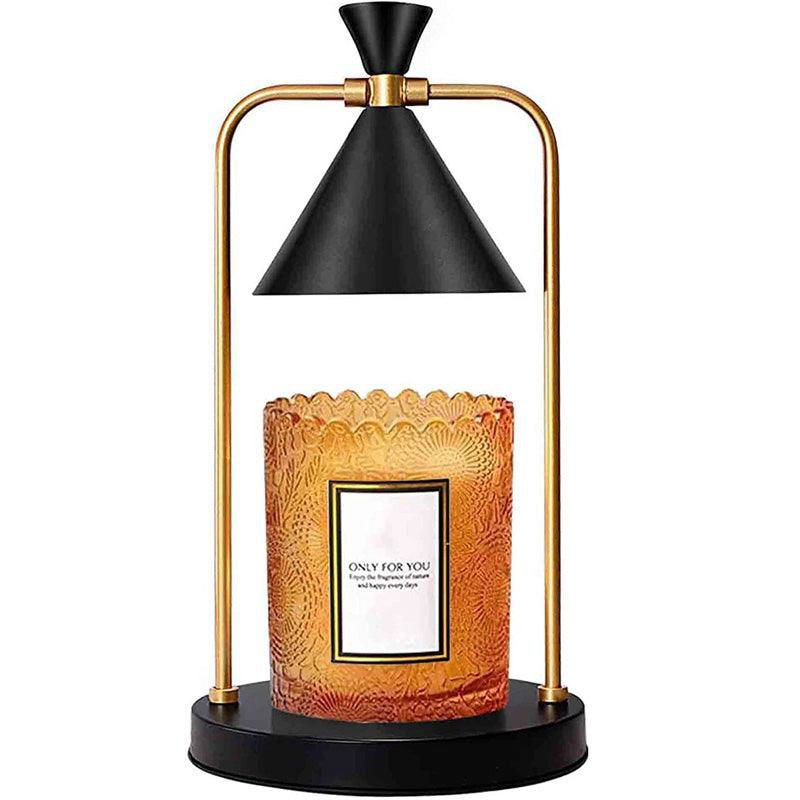 LovelyRLovely Candle Warmer Lamp With Timer Black LovelyRLovely 3 Setting Dimmable Electric Candle Warmer Lamp