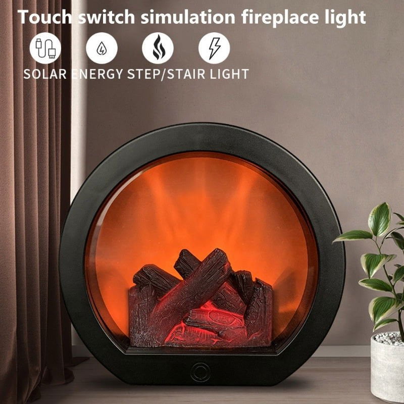 LovelyRLovely Carbon fireplace wind lamp / USB LovelyRLovely 3D Simulation Fireplace