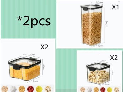 LovelyRLovely Cereals Kitchen Storage Jar Box Suit2pcs LovelyRLovely Cereals Kitchen Storage Jar Box