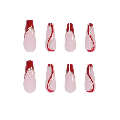 LovelyRLovely Cheerilee Red French Wear Wavy Nail Colo LovelyRLovely Cheerilee Red French Wear Wavy Nail Color Matching