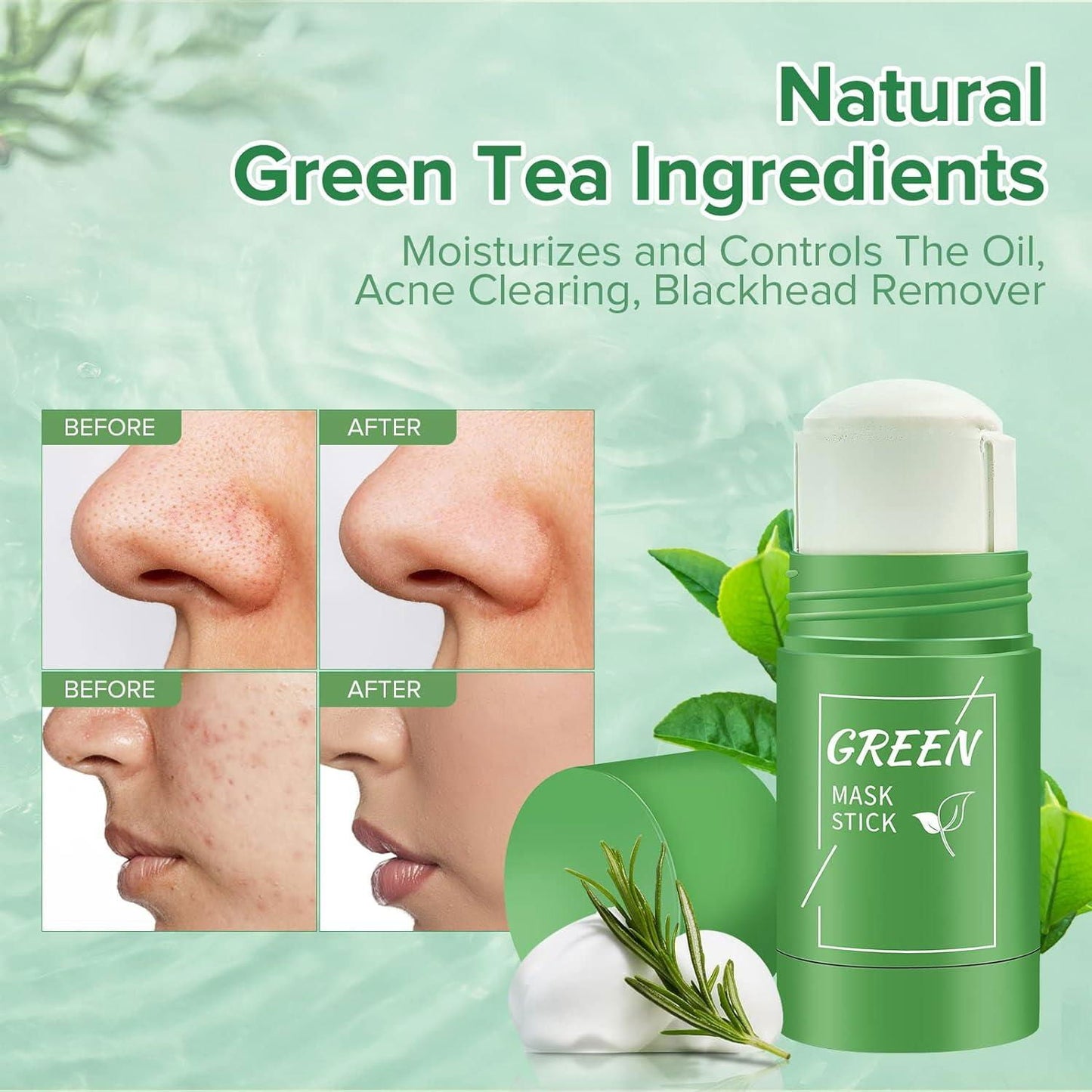 LovelyRLovely Cleansing Green Tea Mask Clay Stick Oil LovelyRLovely Cleansing Green Tea Stick Clay Mask