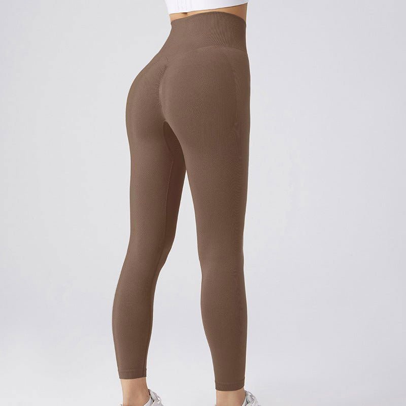 LovelyRLovely Coffee / L LovelyRLovely Seamless Yoga Tummy Control Leggings