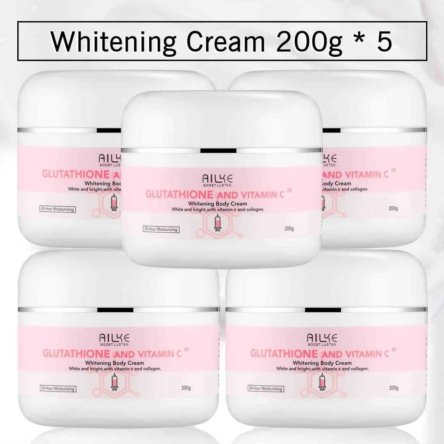 LovelyRLovely cream set 5 Pack Cream / CHINA LovelyRLovely AILKE Glutathione Whitening Skin Care Set