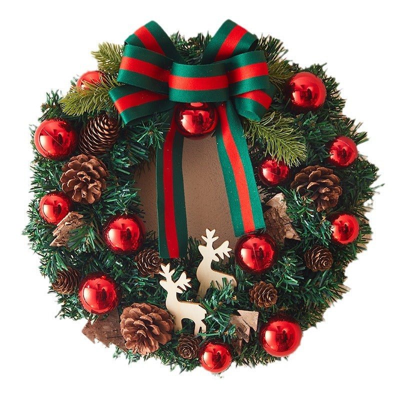 LovelyRLovely Creative Christmas Garland Decorations Deer Garland / Diameter 40cm Creative Christmas Garland Decorations