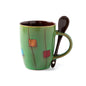 LovelyRLovely Creative Coffee Cup Milk Cup Mug With Li Green square LovelyRLovely Creative Coffee Mug With Lid +Spoon