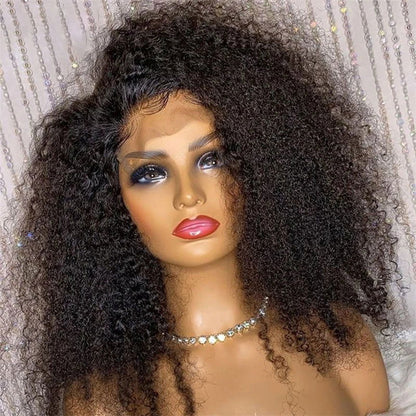 LovelyRLovely Curly Wig black / 24inches LovelyRLovely Deep Part Glueless 26" 180 Density Kinky Curly Lace Front Wig