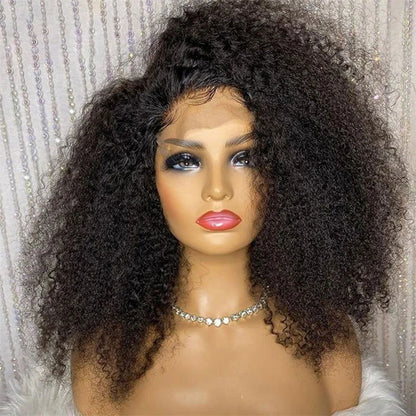 LovelyRLovely Curly Wig LovelyRLovely Deep Part Glueless 26" 180 Density Kinky Curly Lace Front Wig