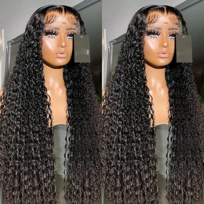 LovelyRLovely Curly Wig LovelyRLovely Pre-plucked 26" 200 Density Long Black Kinky Curly Lace Front Wig