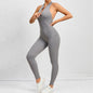 LovelyRLovely Dark Gray / L LovelyRLovely Women's Zipper  Yoga Jumpsuit