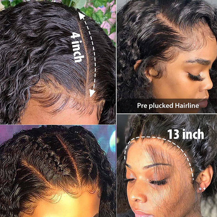 LovelyRLovely Deep Wave T Part Frontal Wig Human Hair LovelyRLovely Deep Wave T Part Human Hair Wig