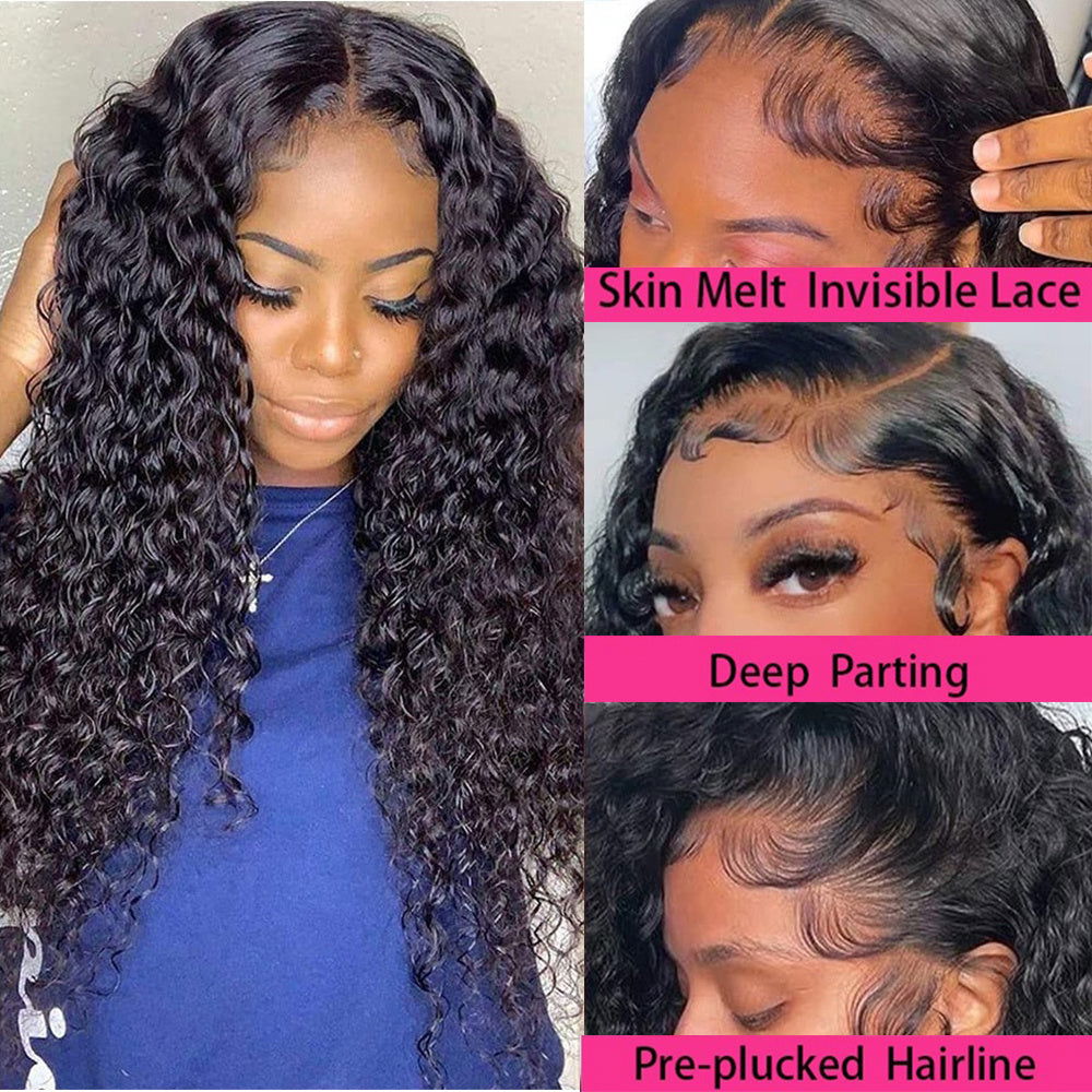 LovelyRLovely Deep Wave T Part Frontal Wig Human Hair LovelyRLovely Deep Wave T Part Human Hair Wig