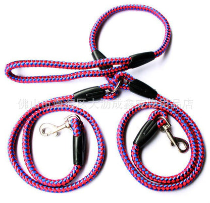 LovelyRLovely Double-Ended Traction Rope For Walking T A Rose Red 0.8cm LovelyRLovely  Dog Walking Double-Ended Traction Rope