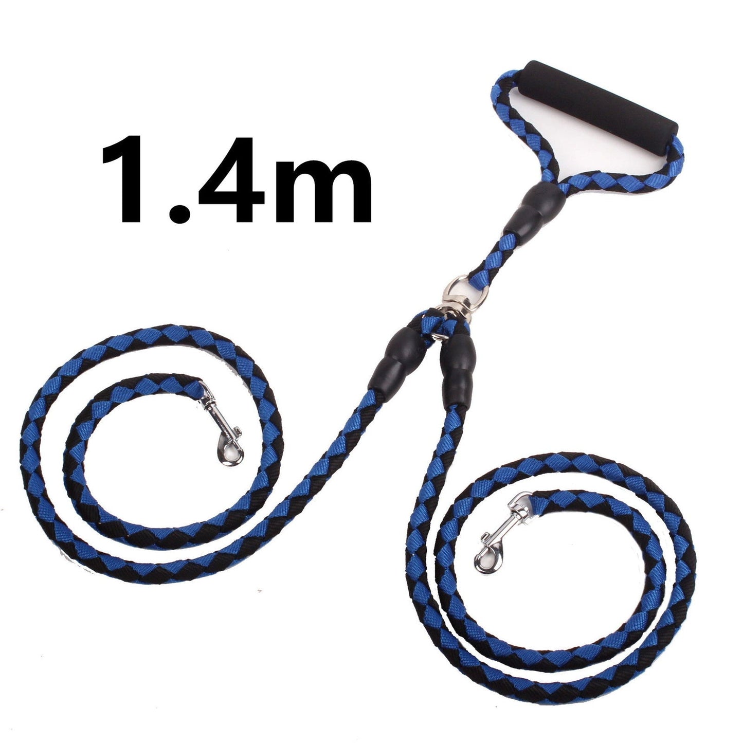 LovelyRLovely Double-Ended Traction Rope For Walking T Blue1.4m LovelyRLovely  Dog Walking Double-Ended Traction Rope