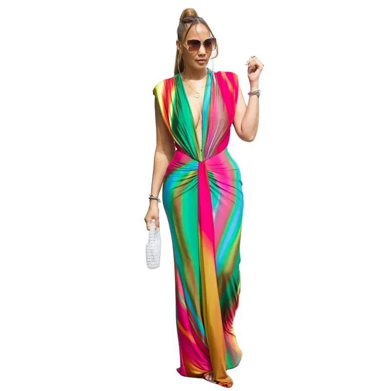 LovelyRLovely dress As picture2 / XXL LovelyRLovely Women's Sleeveless V-Neck Long Maxi Dress