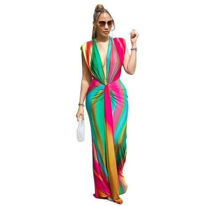 LovelyRLovely dress As picture2 / XXL LovelyRLovely Women's Sleeveless V-Neck Long Maxi Dress