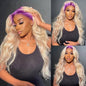 LovelyRLovely Dyed Purple Human Wigs 10ATPartWig150 / 10inch LovelyRLovely Simple Root Dyed Purple Human Wig