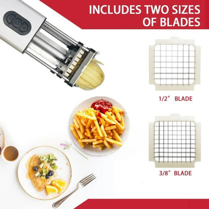 LovelyRLovely Electric French Fry Cutter With Blades LovelyRLovely Electric French Fry Cutter With Stainless Steel Blades