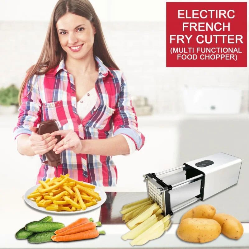 LovelyRLovely Electric French Fry Cutter With Blades LovelyRLovely Electric French Fry Cutter With Stainless Steel Blades