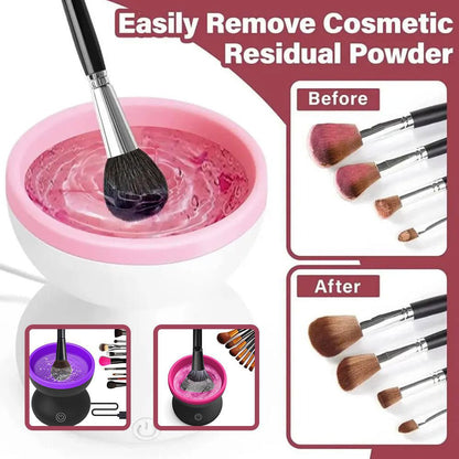 LovelyRLovely Electric Makeup Brush Cleaner Machine Po Purple LovelyRLovely Melanther Electric Makeup Brush Cleaner