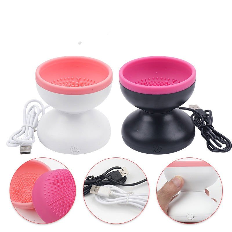 LovelyRLovely Electric Makeup Brush Cleaner Machine Po Purple LovelyRLovely Melanther Electric Makeup Brush Cleaner