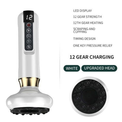 LovelyRLovely Electric Vacuum Cupping Massager For Bod White / 12speed charging / USB LovelyRLovely Electric Vacuum Cupping Anti-Cellulite Suction Cup Gua Sha Massage