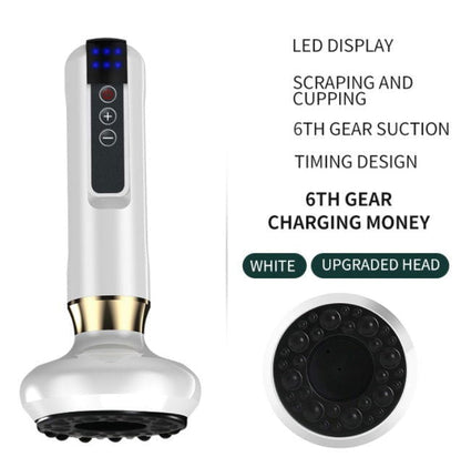 LovelyRLovely Electric Vacuum Cupping Massager For Bod White / 6speed charging / USB LovelyRLovely Electric Vacuum Cupping Anti-Cellulite Suction Cup Gua Sha Massage