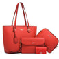 LovelyRLovely ew Large Capacity Fashion Four Piece Sui Red LovelyRLovely New Large Capacity Fashion Four Piece Handbag Set