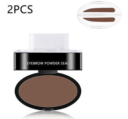 LovelyRLovely Eyebrow Powder Stamp Tint Stencil Kit Brown / Straight Shape Stamp 2PCS LovelyRLovely Eyebrow Powder Stamp Tint Stencil Kit