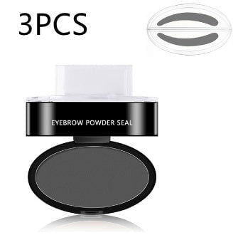 LovelyRLovely Eyebrow Powder Stamp Tint Stencil Kit Grey / Curved Shape Stamp 3PCS LovelyRLovely Eyebrow Powder Stamp Tint Stencil Kit