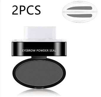 LovelyRLovely Eyebrow Powder Stamp Tint Stencil Kit Grey / Straight Shape Stamp 2PCS LovelyRLovely Eyebrow Powder Stamp Tint Stencil Kit