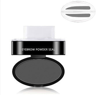 LovelyRLovely Eyebrow Powder Stamp Tint Stencil Kit Grey / Straight Shape Stamp LovelyRLovely Eyebrow Powder Stamp Tint Stencil Kit