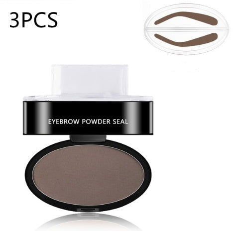 LovelyRLovely Eyebrow Powder Stamp Tint Stencil Kit Light brown / Arch Shape Stamp 3PCS LovelyRLovely Eyebrow Powder Stamp Tint Stencil Kit