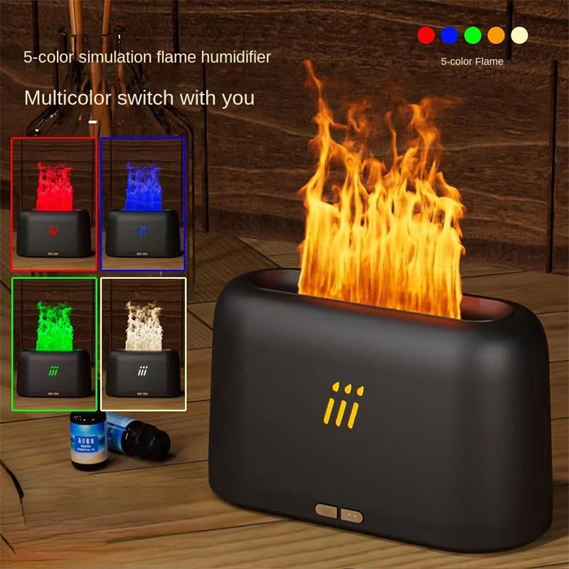 LovelyRLovely Flame Aroma Diffuser Air Humidifier Black 5color light / USB LovelyRLovely Flame Aroma Diffuser