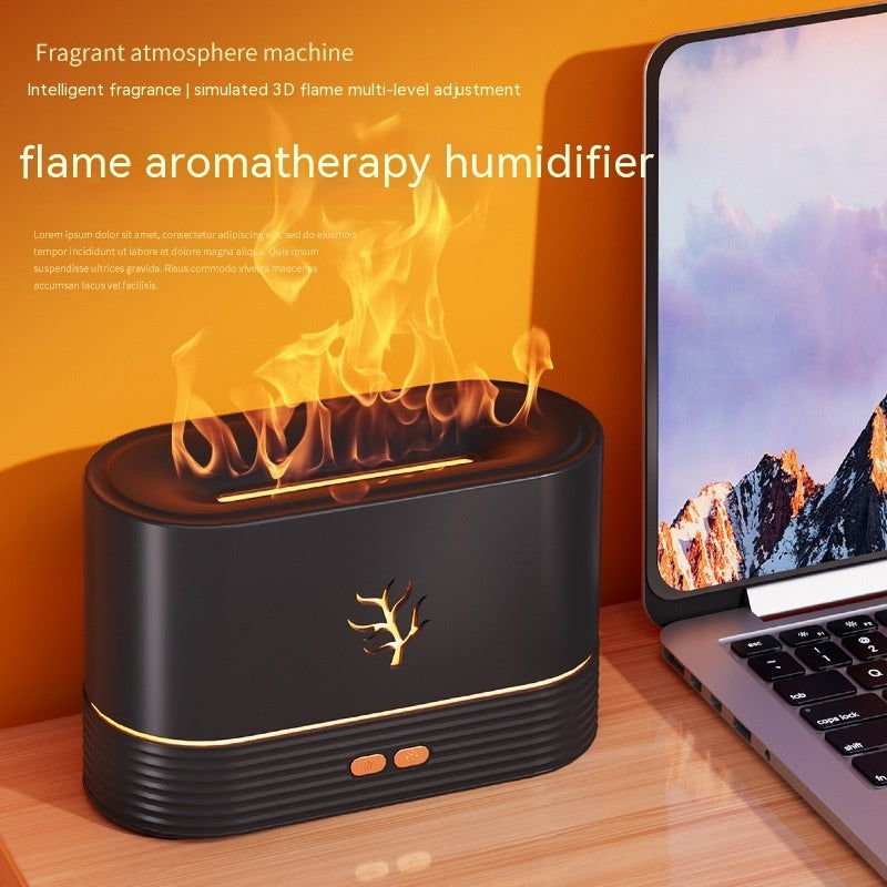 LovelyRLovely Flame Humidifier USB Smart Timing LED El LovelyRLovely LED Smart Timing USB Flame Humidifier