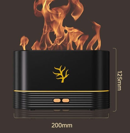 LovelyRLovely Flame Humidifier USB Smart Timing LED El LovelyRLovely LED Smart Timing USB Flame Humidifier