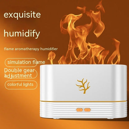 LovelyRLovely Flame Humidifier USB Smart Timing LED El White LovelyRLovely LED Smart Timing USB Flame Humidifier