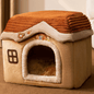 LovelyRLovely Foldable Dog House Pet Cat Bed Brown Bear Castle / Large LovelyRLovely Foldable Pet House