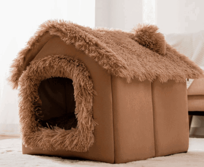 LovelyRLovely Foldable Dog House Pet Cat Bed Brown Snow House / Large LovelyRLovely Foldable Pet House