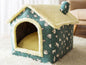 LovelyRLovely Foldable Dog House Pet Cat Bed Green bear den / Large LovelyRLovely Foldable Pet House