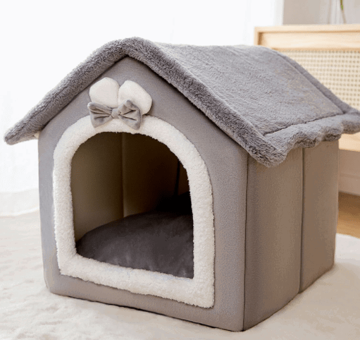 LovelyRLovely Foldable Dog House Pet Cat Bed Grey Rabbit / Large LovelyRLovely Foldable Pet House