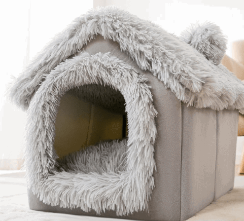 LovelyRLovely Foldable Dog House Pet Cat Bed Grey Snow House / Large LovelyRLovely Foldable Pet House