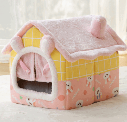 LovelyRLovely Foldable Dog House Pet Cat Bed Rabbit door curtain / Large LovelyRLovely Foldable Pet House