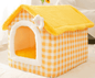 LovelyRLovely Foldable Dog House Pet Cat Bed Yellow floret / Large LovelyRLovely Foldable Pet House