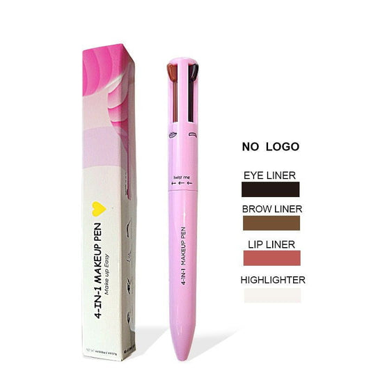 LovelyRLovely Four-in-one Cosmetic Brush Four-color Hi 400 Mg / Old White Box Without Logo2pcs LovelyRLovely Four-in-one Cosmetic Brush Highlighting Lip Liner