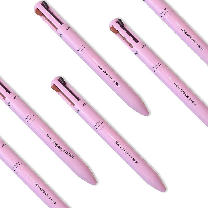 LovelyRLovely Four-in-one Cosmetic Brush Four-color Hi 400 Mg / Old White Box Without Logo2pcs LovelyRLovely Four-in-one Cosmetic Brush Highlighting Lip Liner