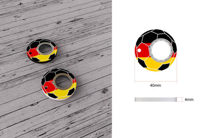 LovelyRLovely GER / 1pc LovelyRLovely Anti-Anxiety Football Fidget Spinner Keychain