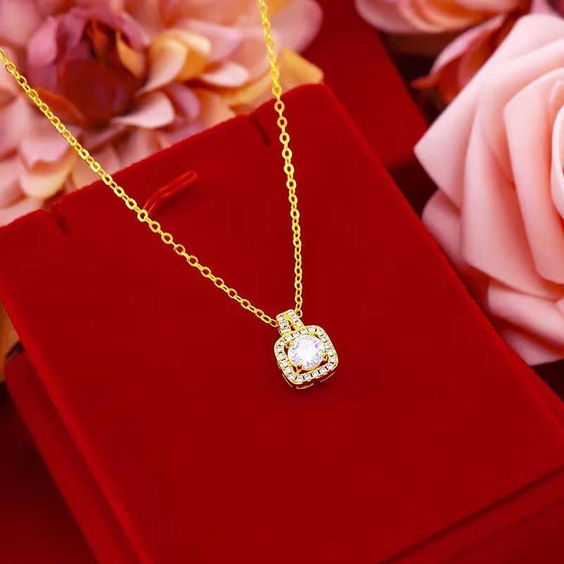 LovelyRLovely Gold Necklace LovelyRLovely Fashion Zircon Jewelry Set