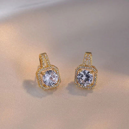 LovelyRLovely Gold Stud Earrings LovelyRLovely Fashion Zircon Jewelry Set